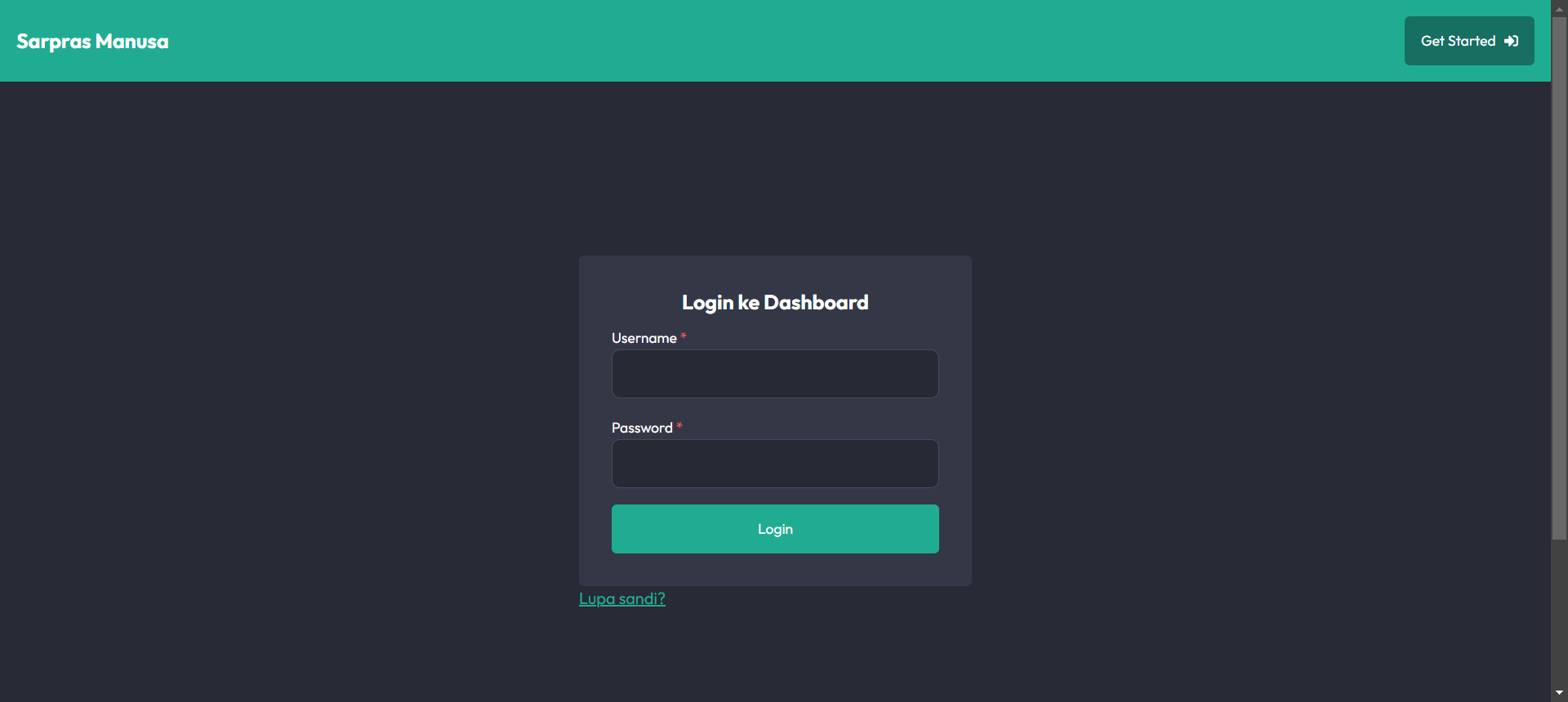 Preview Login Page